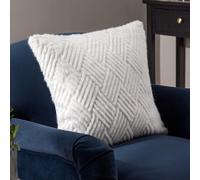 Paoletti Sonnet Cut Faux Fur Feather Rich Filled Cushion