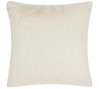 Paoletti Stanza Faux Fur Cushion Cover - Ecru - 55cm x 55cm - Ecru - 100% Polyester