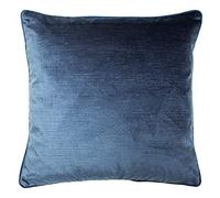 Paoletti Stella Feather Filled Cushion, Polyester, Navy