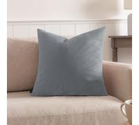 Paoletti Sunningdale Plain Velvet Cushion in Silver | Size: 50 cm x 50 cm Paoletti Silver 50 cm x 50 cm