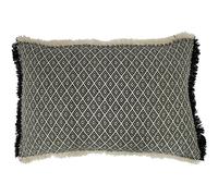 Paoletti Tangier Cushion Cover - Black/White - Black/White - One Size