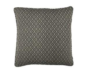 Paoletti Tangier Feather Filled Cushion, Monochrome, 55 x 55 (22" x 22")