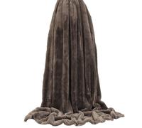 Paoletti Unisex Empress Throw - Taupe - Size 140 cm x 200 cm