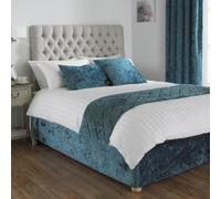 Paoletti Verona Teal Crushed Velvet Base Wrap