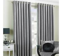 Paoletti Wellesley Silver Eyelet Curtains