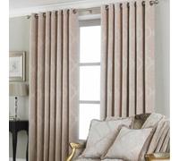 Paoletti Winchester Natural Jacquard Eyelet Curtains