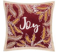 Paoletti Winter Joy Embroidered Feather Rich Cushion