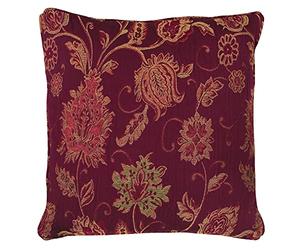 Paoletti Zurich Large Floral Jacquard Feather Rich Filled Cushion