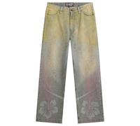 Paolina Russo Women's Denim Baggy Trousers Pastel Rainbow
