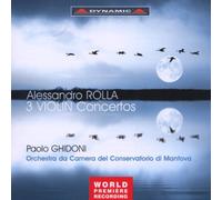 Paolo Ghidoni:Mantova Co - Rolla: 3 Violin Concertos