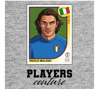 Paolo Maldini 2002 World Cup Sticker Men's T-Shirt - Gray / 3XL