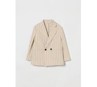 PAOLO PECORA Pinstriped Double-Breasted Blazer - Size: 8 - male