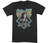 paosijie Billy Joel Piano Man Tee T-Shirt Mens Unisex Black Black L