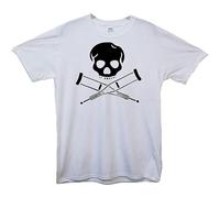 paosijie Jackass Skull T Shirt White L