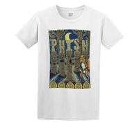 paosijie Man's T-Shirt Phish Long Beach Poster Michale Motorcycle S-3XL White White 3XL