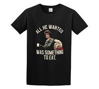 paosijie Man's T-Shirt Rambo Something to Eat Sylvester Stallone First Blood S-3XL Black Black 3XL
