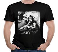 paosijie Men's Marilyn Come and Manson Come and Bad Come and Emotion T Shirt Black S