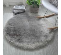 PAOSYTQQ Imitating fluffy wool carpet, living room carpet, artificial fur circular mat, room plush carpet, home bedroom decoration, fluffy carpet 60 Circle