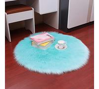 PAOSYTQQ Imitating wool circular mats for living room and bedroom decoration, carpet and floor mats 60 Circle