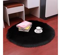 PAOSYTQQ Simulated wool carpet, circular soft chair cover, warm carpet mat, home textile carpet, gift, solid color 60 Circle