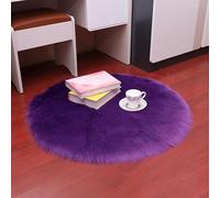 PAOSYTQQ Simulated wool carpet, circular soft chair cover, warm carpet mat, home textile carpet, gift, solid color 60 Circle