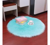 PAOSYTQQ Simulated wool carpet, circular soft chair cover, warm carpet mat, home textile carpet, gift, solid color 60 Circle