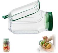 PAOUWJXNC Clisole Salad Pod, Vertical Layering Salad Pod Built, Portable Leakproof Containers Keep It Fresh Container for Lunch Bowl with Leak Proof Dressing Case, Salad Container for Lunch (2pcs)