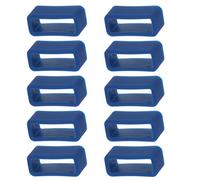 Paowsietiviity 10 Pieces Rubber Silicone Watch Band Loop Strap Holder Keeper 16mm Blue