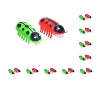 Paowsietiviity 10 set 2 Pieces Mini Beetle Electric Insect Cat Dog Mouse Bug Automatic Flip Toy Party Favors Funny Battery Operated Pet Playing Toys