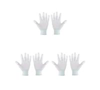 Paowsietiviity 3 set 1 Pair Nylon Quilting Gloves for Machine Quilters Quilting Sewing M White
