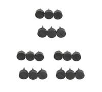 Paowsietiviity 3 set 3 Pairs High Heel Plates Shoe DIY Repair Tip Replacement 14mm Black