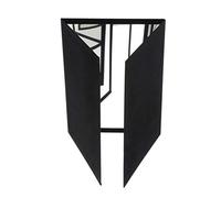 Paowsietiviity 3-Way Practicing Mirror for Magic Tricks Magician Accessories Stage Illusion, 24.2x18cm, Black