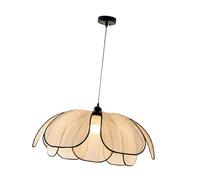 Paowsietiviity Boho Chandelier Flower Shaped Nordic Hanging Light for Bedroom Study Hallway diameter 60cm, Cream