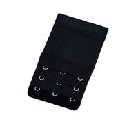 Paowsietiviity Extension Strap Bra Extenders 3 Rows 3 Hooks Accessories Stretch Lengthened Tight Back Band Gadgets for Intimates black