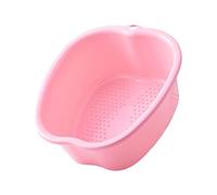 Paowsietiviity Foot Tub Large Plastic Portable Foot Bath SPA Basin for Toe Nails and Ankles Pink, 37.3 x 33 x 15cm