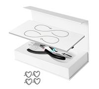 Paowsietiviity Permanent Bracelet Kit Bracelet Making for Couples for Summer Valentines Day 1 Pair Silver, Chain Length 23cm
