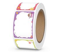 Pap Name Labels, Self Roll, Cartoon Girl Blank