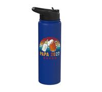 Papa 2027 Daddy Baby Reveal Going to Be A Dad Stainless Steel Insulated Water Bottle