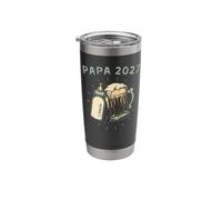 Papa 2027 New Dad First Time Father Fun Newborn Dad Stainless Steel Insulated Tumbler