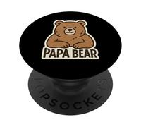 Papa Bear Father's Day Dad Cute Quote Saying Phrase Slogan PopSockets Adhesive PopGrip