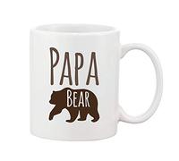 Papa Bear Mug Fathers Day Dad Present Novelty Gift Ceramic Coffee Cup 10oz by Promofix