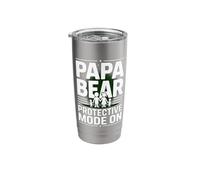 Papa Bear Protective Mode on Funny Dad Life Stainless Steel Insulated Tumbler