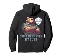 Papa Bear Security Not A Dad Bod A Father Figure ART ON BACK Pullover Hoodie