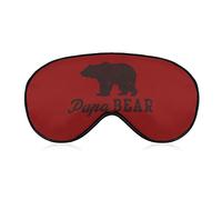 Papa Bear Sleep Eye Mask Cute Blindfold Eye Covers Eyeshade for Women Men Gifts