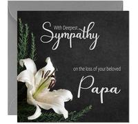 Papa Bereavement Card - Deepest Sympathy on Losing Your Papa Card, Sorry for your loss