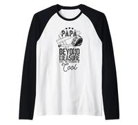 Papa Beyond Measure Funny Cool Grandpa Dad Raglan Baseball Tee