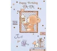 Papa Birthday Card with Teddy Bear Design, 13 x 19 cm