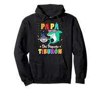 Papá del Pequeño Tiburón hijo cumpleaños tiburón Pullover Hoodie