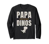 Papa Eines Kleinen Dinos Vater Sohn Kind Dinosaurier Long Sleeve T-Shirt