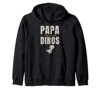 Papa Eines Kleinen Dinos Vater Sohn Kind Dinosaurier Zip Hoodie